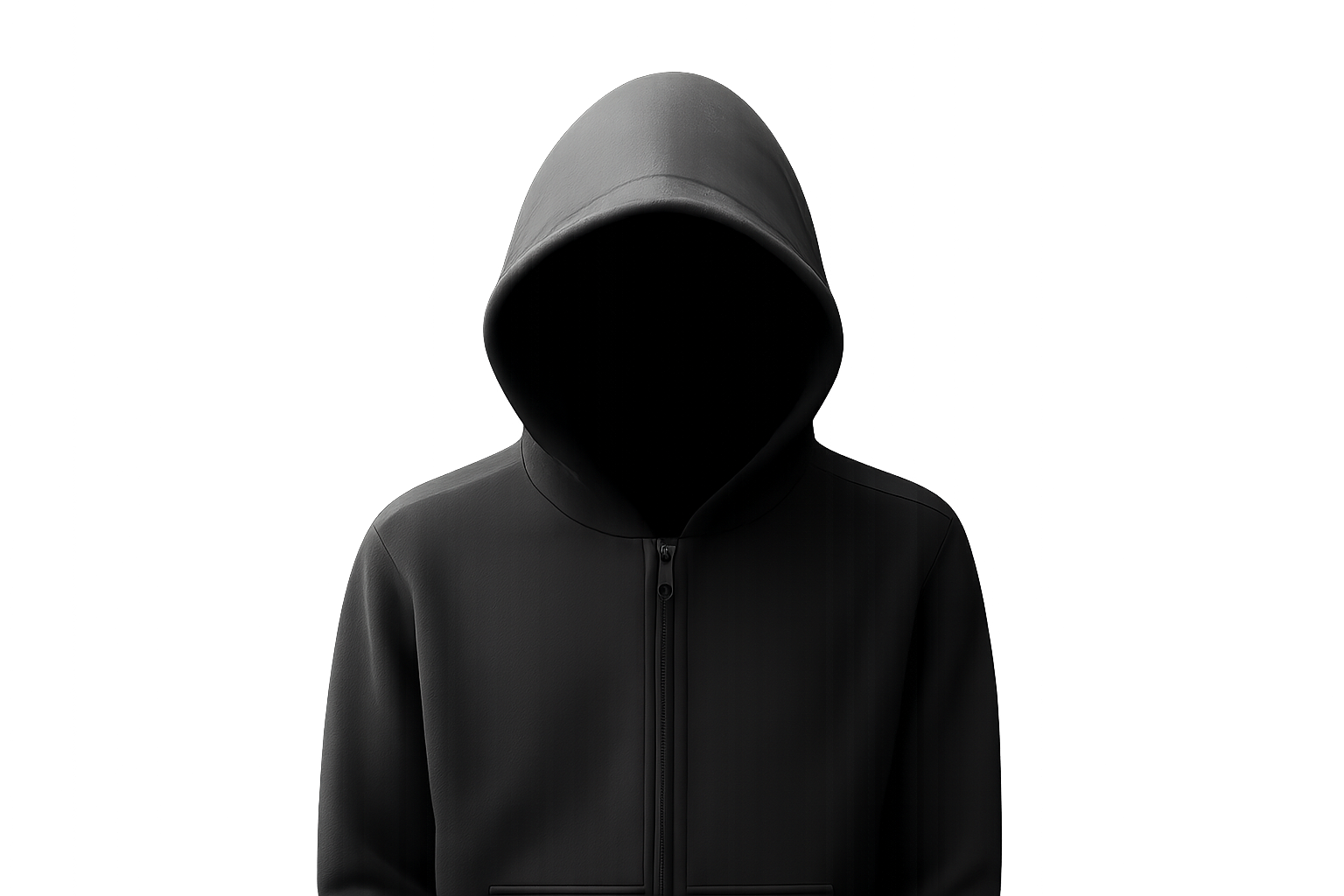 Hooded security figure